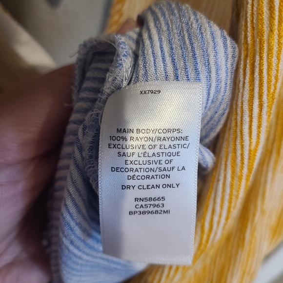 B.P. Orange and Blue Striped Top, S - Picture 4 of 4